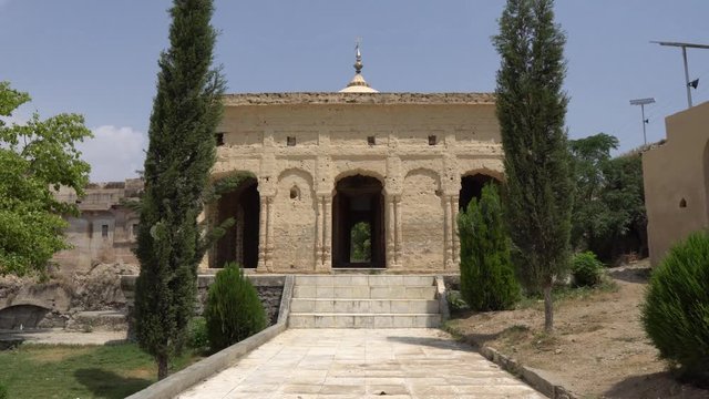 Chakwal Qila Katas Raj Hindu Temples Dedicated to Shiva with One of Many Shrines on a Sunny Blue Sky Day