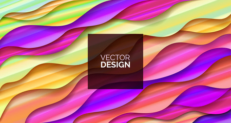 Abstract background Fluid Geometric design with liquids and shapes. Trendy vector for templates, cards, color covers. Wave Liquid shape on multycolor background, vector background.