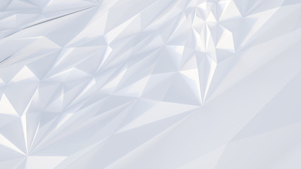 White backround. Abstract Illustration. Parametric Low poly triangle