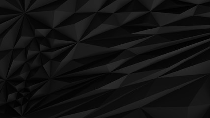 Obraz premium Black abstract backround. Low poly