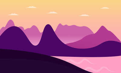 A night landscape background