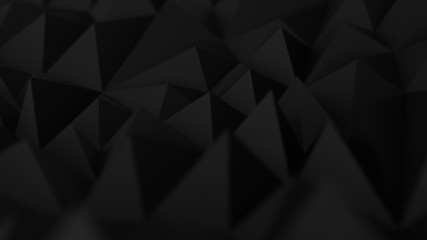 Obraz premium Low poly Black abstract backround
