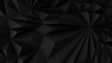 Low poly Black abstract backround