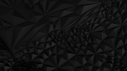 Low poly Black abstract backround