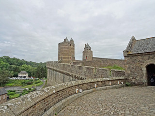 Fototapeta na wymiar Bretagne, Château de Fougères