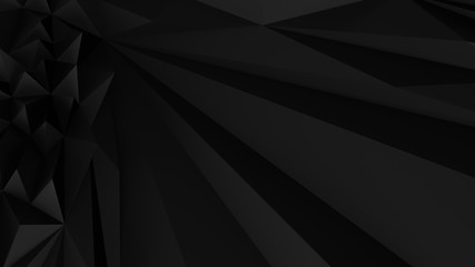 Obraz premium Low poly Black abstract backround