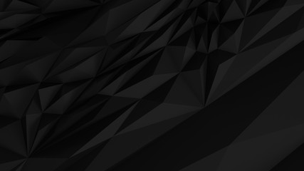 Low poly Black abstract backround