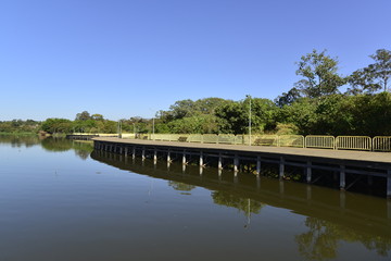 A beautiful view of Deck Sul Park in Brasilia, Brazil