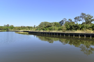 A beautiful view of Deck Sul Park in Brasilia, Brazil