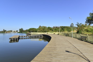 A beautiful view of Deck Sul Park in Brasilia, Brazil