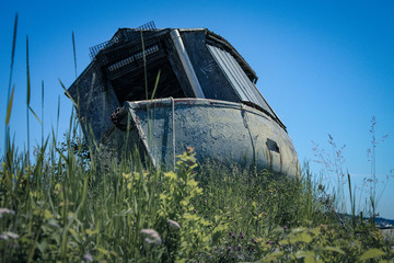 old abandoned boat