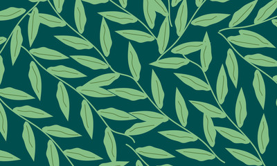 Colorful leaves floral pattern 