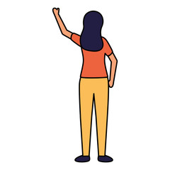 Isolated avatar woman vector design