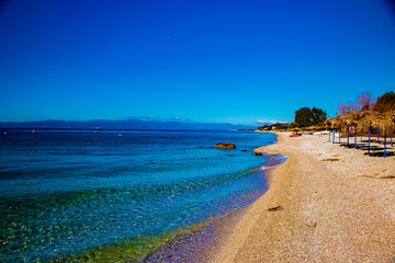 daytime landscape of the Aegean sea