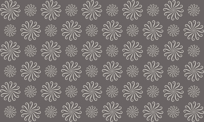 Geometric flower pattern background 