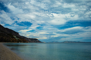 daytime landscape of the Aegean sea