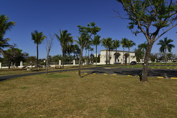 A beautiful view of Brasilia park in the city (Pontão do Lago).
