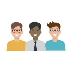 Isolated avatar men vector design