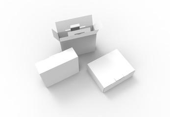 blank box isolated on white