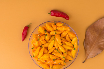  bowl of hot peppers