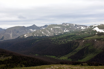 Fototapeta premium landscape with mountains and blue sky