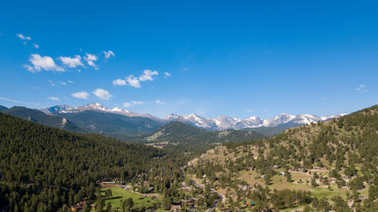 Fototapeta na wymiar Snow Capped Mountain Range of Colorado