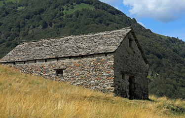 Hütte in den Bergen
