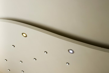 living room ceiling halogen spots