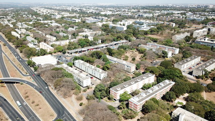 Obraz premium A beautiful view of L2 street in Brasilia, Brazil