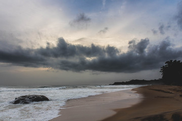 Beach with Clouds
