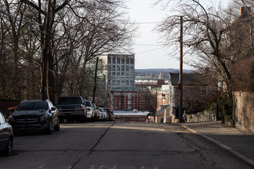 Fototapeta premium College Hill at waterman street January 2019