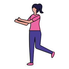 Isolated avatar woman vector design