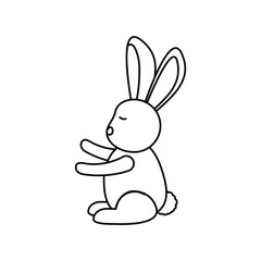Isolated rabbit cartoon vector design