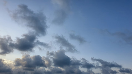 Fototapeta na wymiar clouds in the evening sky. sunset cloud wallpaper