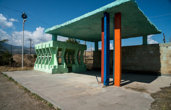 Busstation in Armenia
