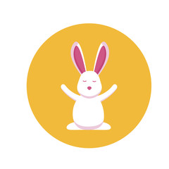 Isolated rabbit cartoon vector design