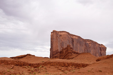 Fototapeta na wymiar Monument valley red rock hills