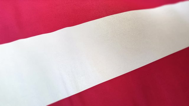 Austria national flag seamlessly waving on realistic satin texture 29.97FPS