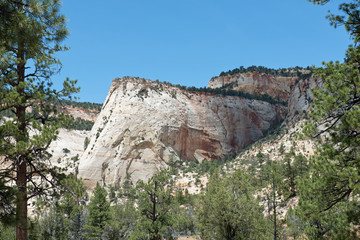 Americas southwest white rocks landscape