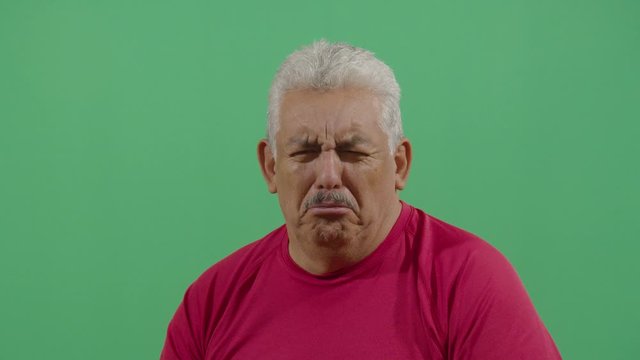 Facial Expression Of A Adult Man Pouting