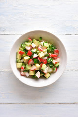 Healthy vegetable salad