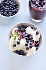 Blueberry ice cream