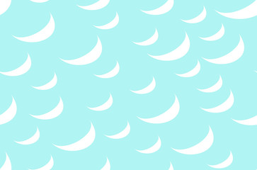 moon seamless pattern pastel blue color