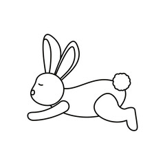 Isolated rabbit cartoon vector design