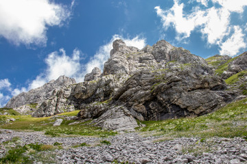 Slopes of mount Verner, Julian alps