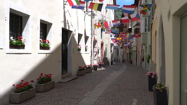 The picturesque village of Chiusa, in the Province of Bolzano, Trentino Alto Adige, Italy.