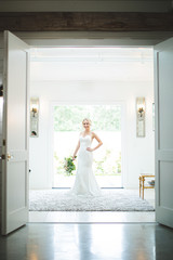 Beautiful bride before wedding