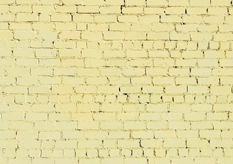 old  yellow brick wall background