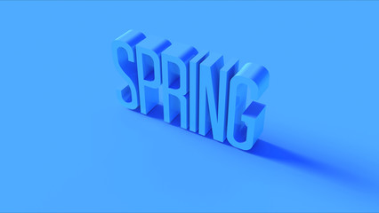 Bright Blue Spring Sign