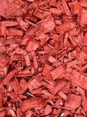 red background